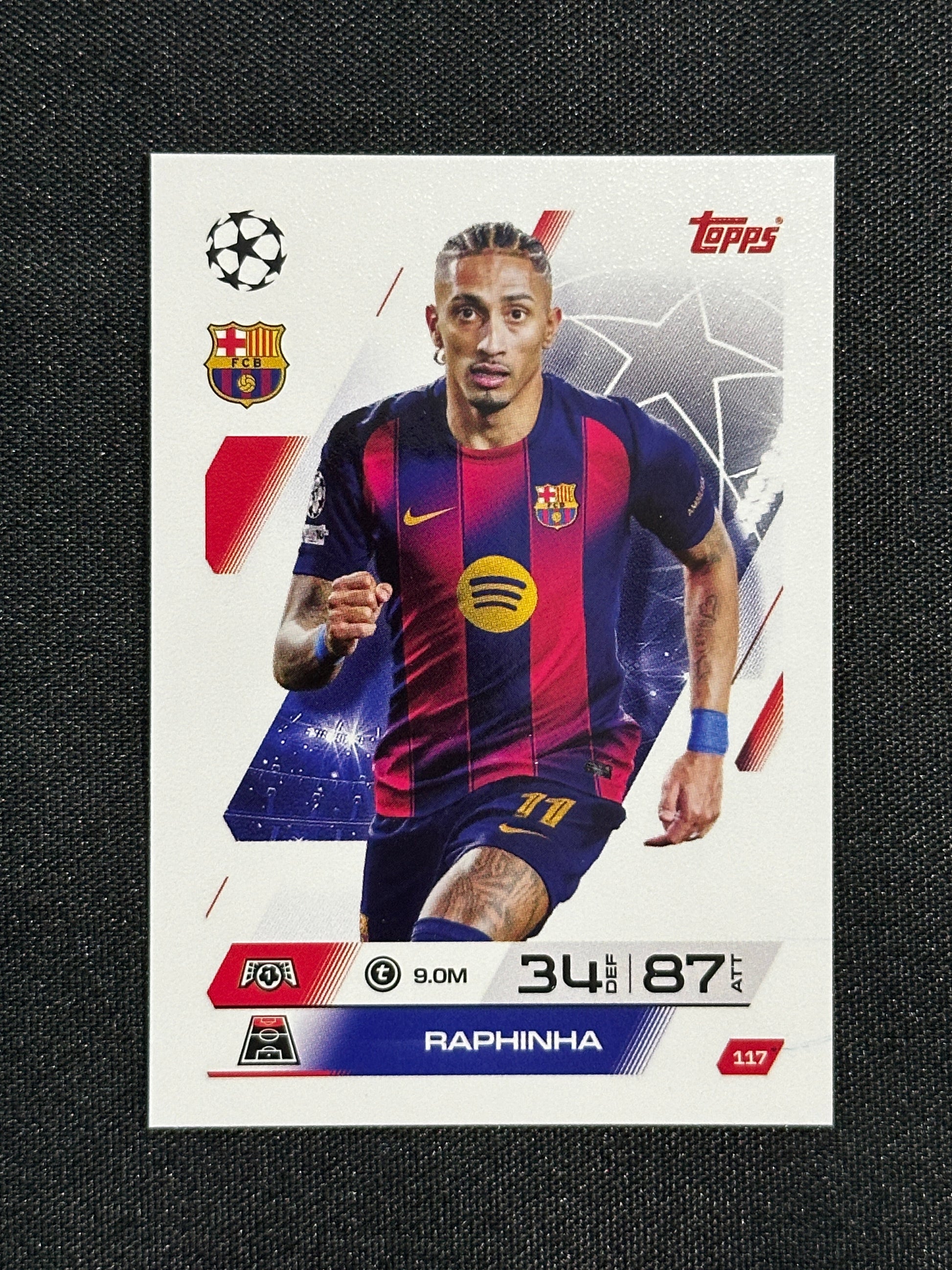 117 Raphinha Barcelona Base - Topps Match Attax 2025/26