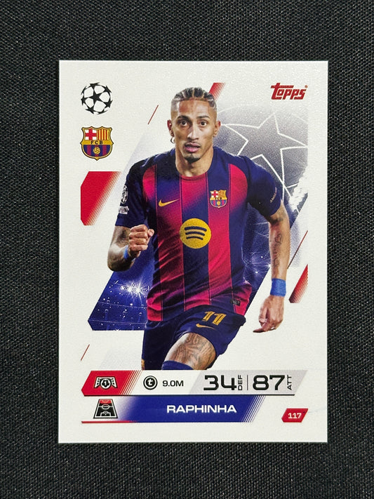 117 Raphinha Barcelona Base - Topps Match Attax 2025/26
