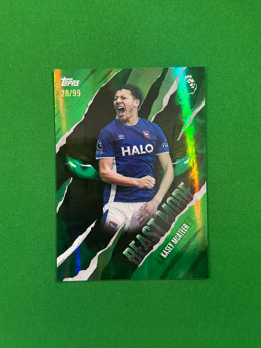 Kasey McAteer Beast Mode Green 28/99 — front