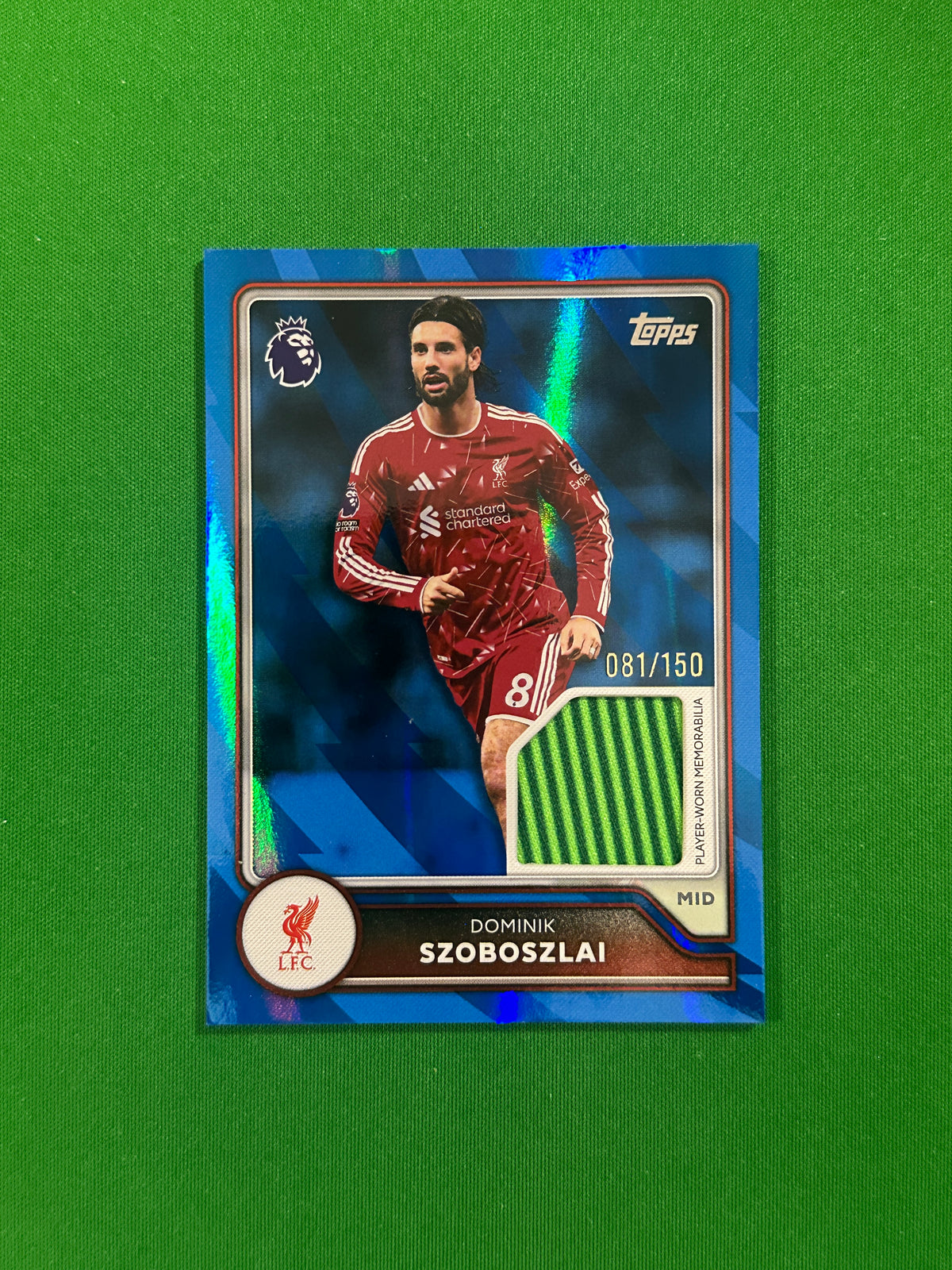 Dominik Szoboszlai Relic Blue 081/150 — front