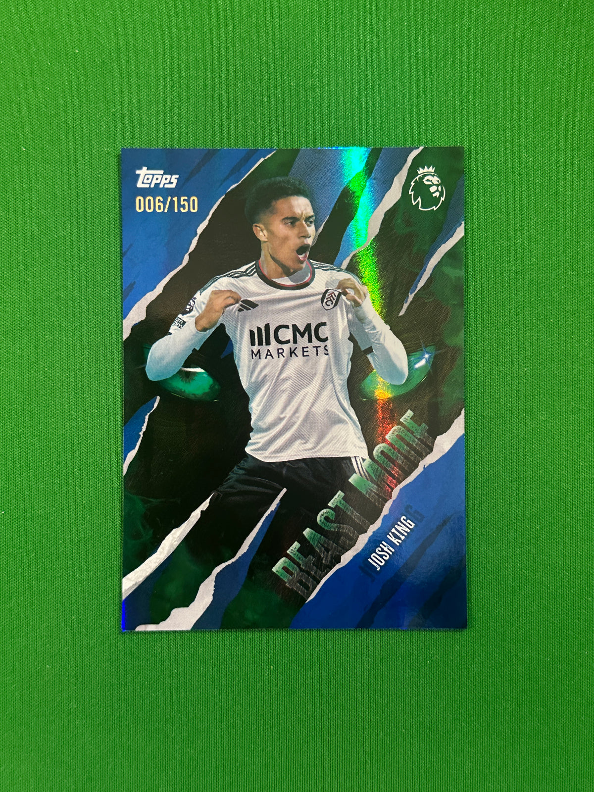 Josh King Beast Mode Blue 006/150 — front