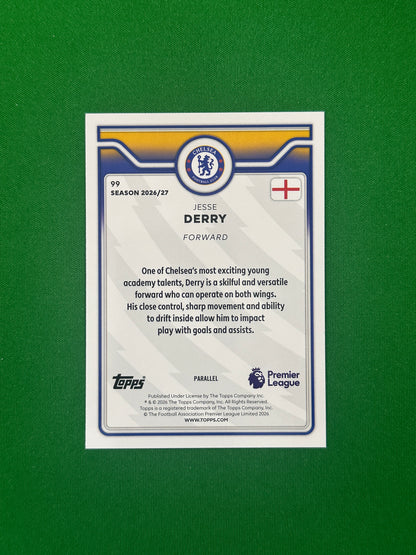 Jesse Derry Gold 33/50 — back