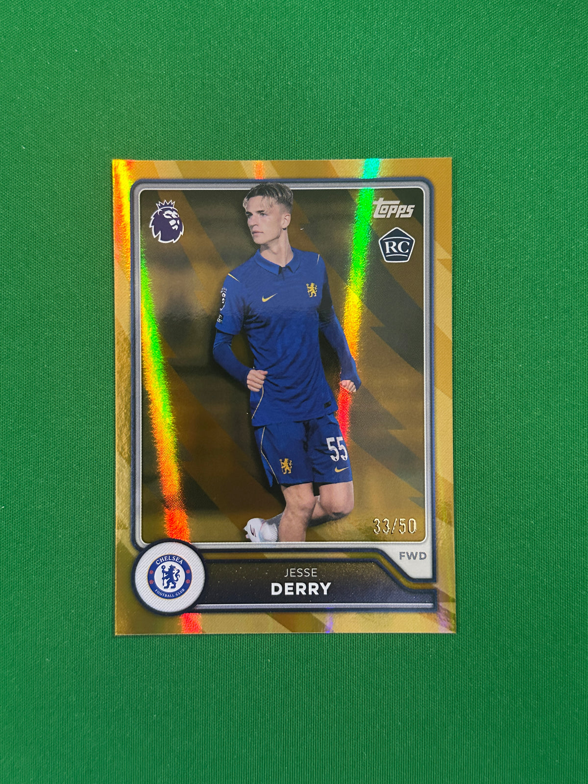 Jesse Derry Gold 33/50 — front