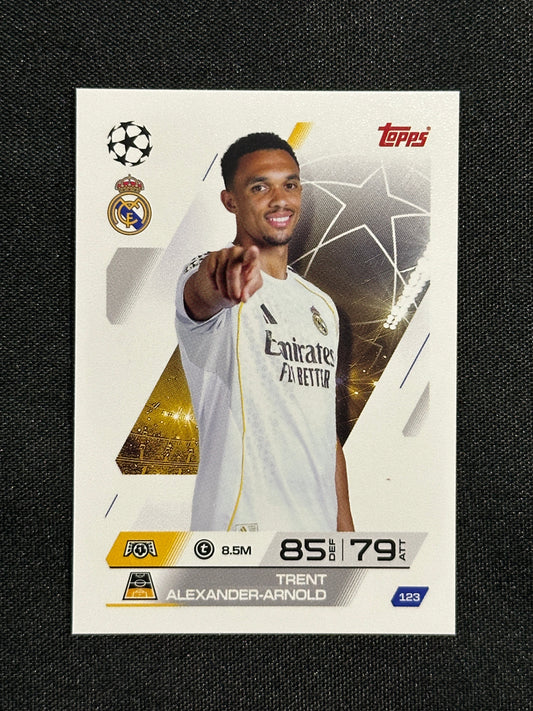 123 Trent Alexander-Arnold Real Madrid Base - Topps Match Attax 2025/26