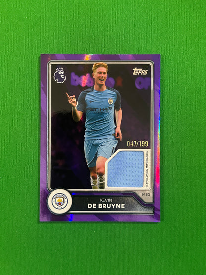 Kevin De Bruyne Relic Purple 047/199 — front