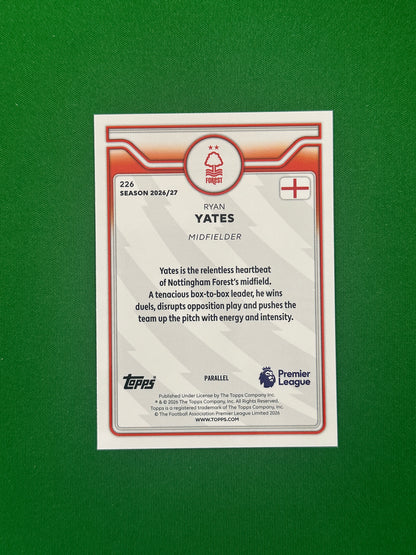Ryan Yates Blue 034/150 — back