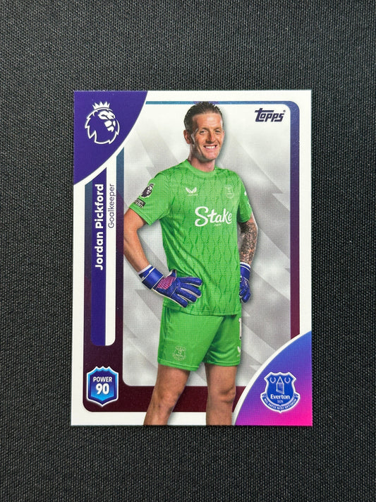 128 Jordan Pickford Everton Base - Topps Premier League 2026
