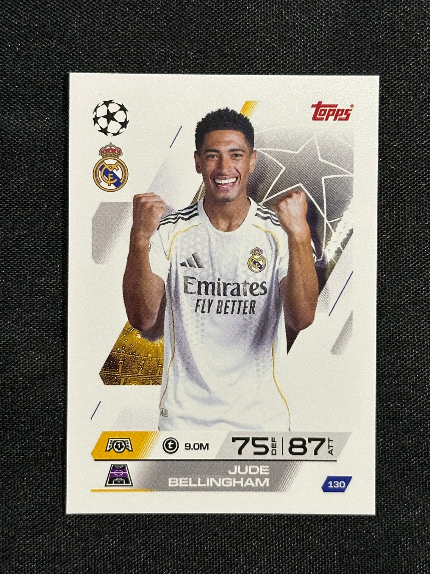 130 Jude Bellingham Real Madrid Base - Topps Match Attax 2025/26