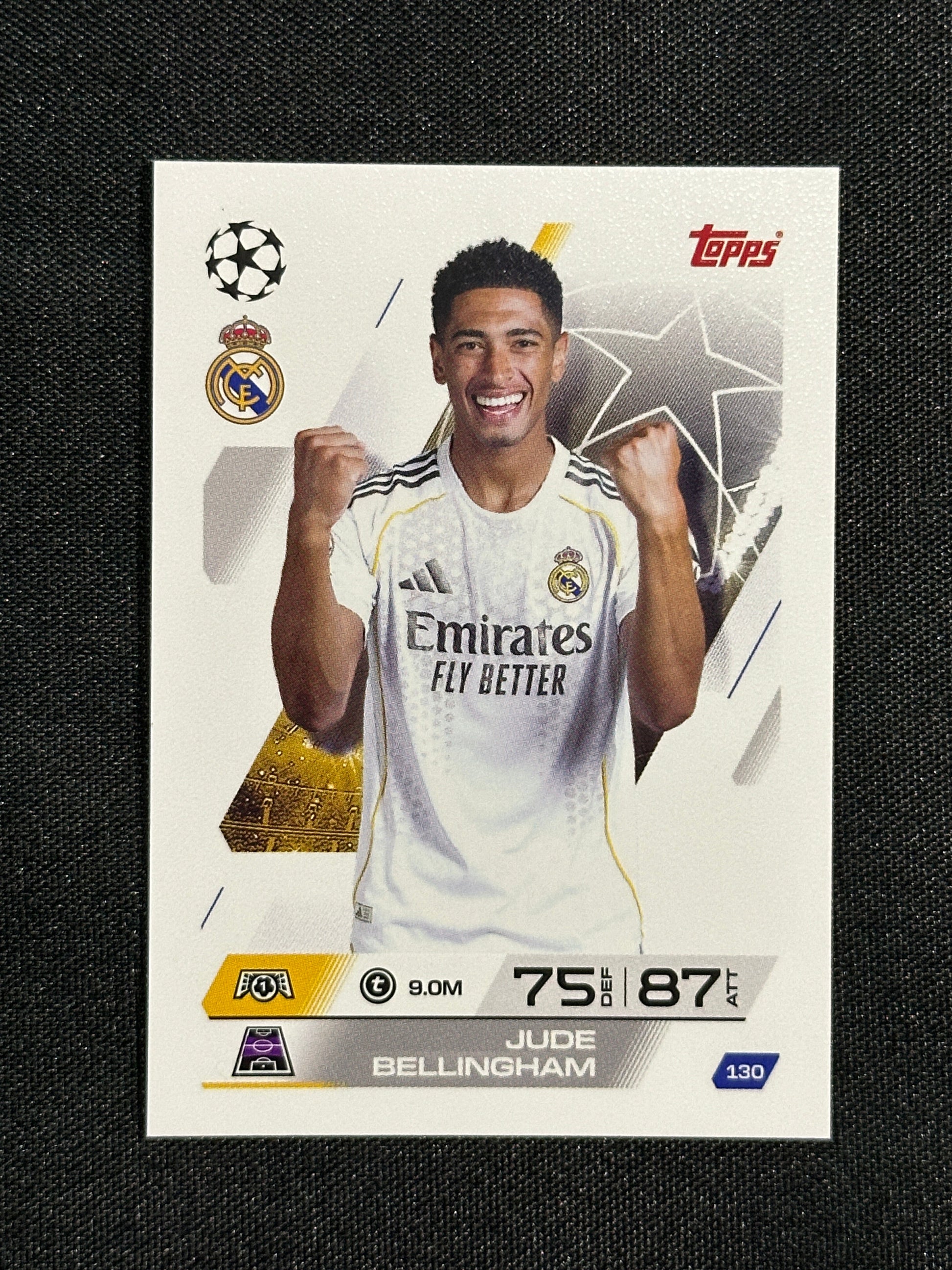130 Jude Bellingham Real Madrid Base - Topps Match Attax 2025/26