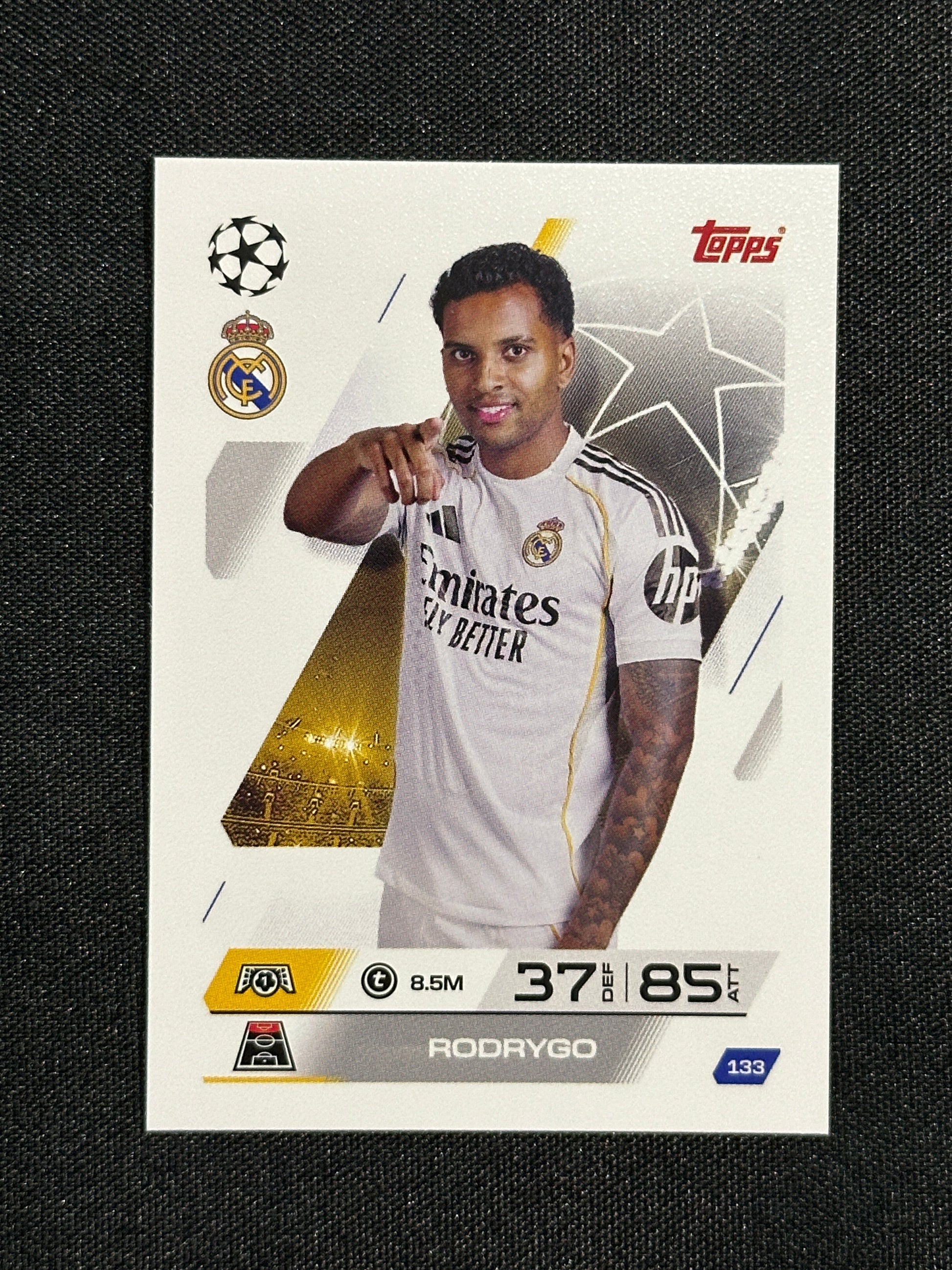 133 Rodrygo Real Madrid Base - Topps Match Attax 2025/26