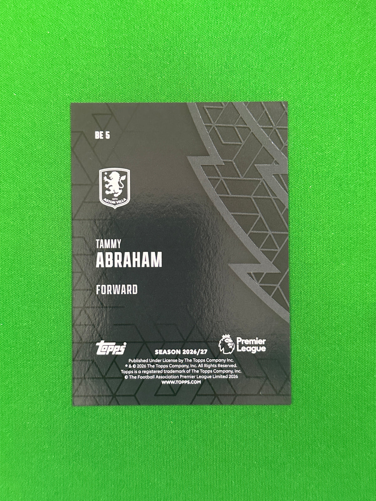 Tammy Abraham Black Edge — back