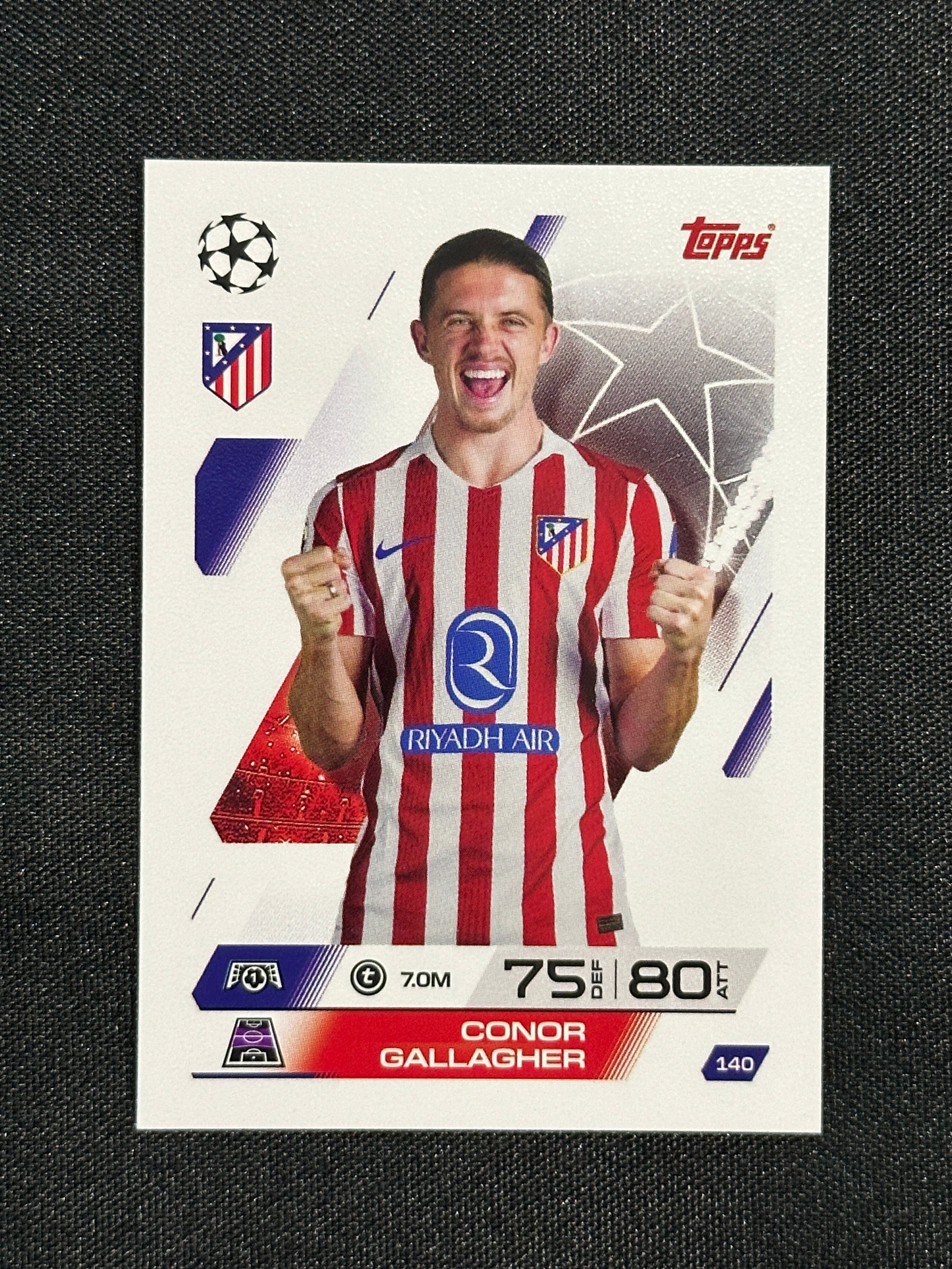 140 Conor Gallagher Atletico Madrid Base - Topps Match Attax 2025/26