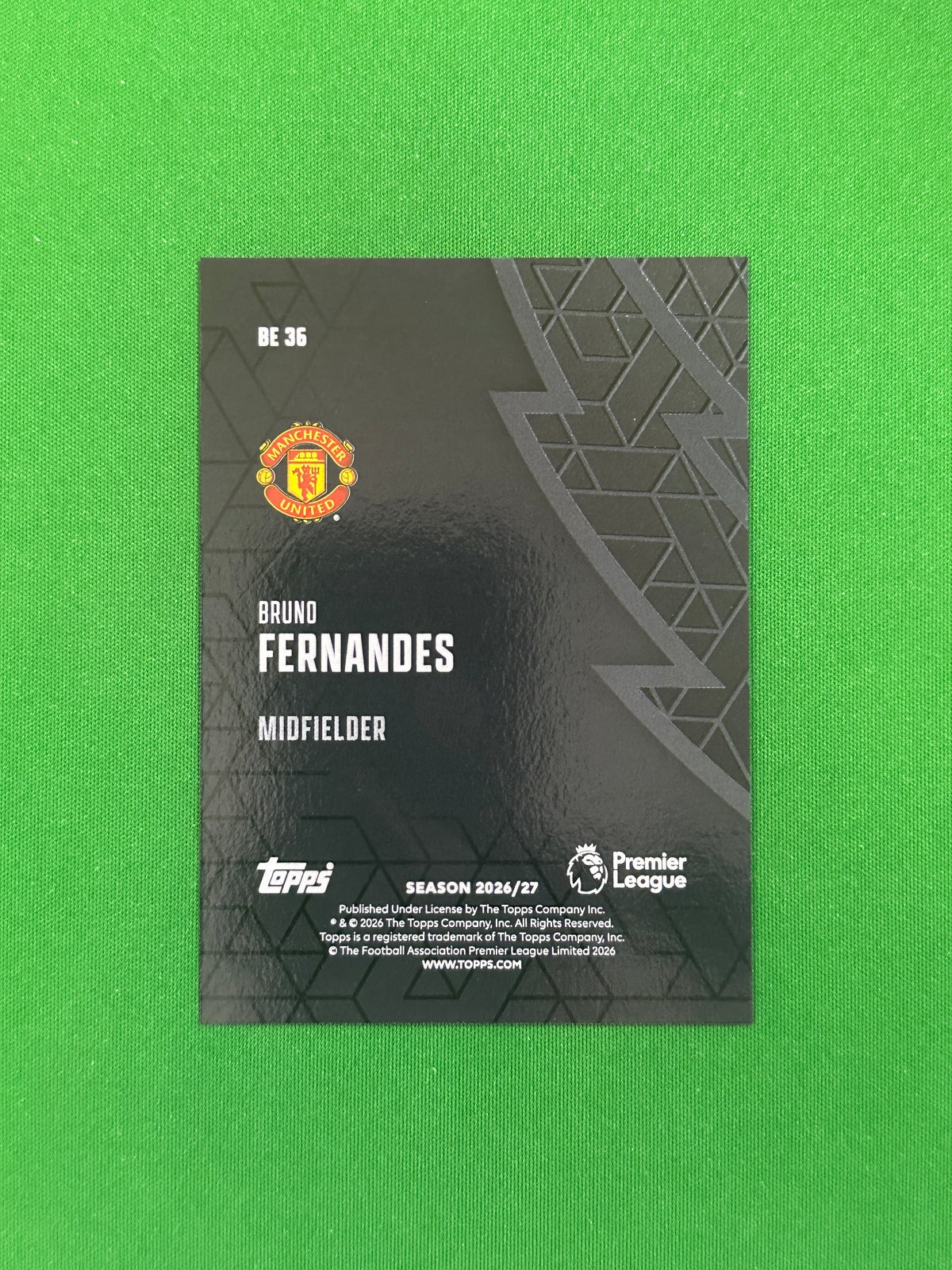 Bruno Fernandes Black Edge — back