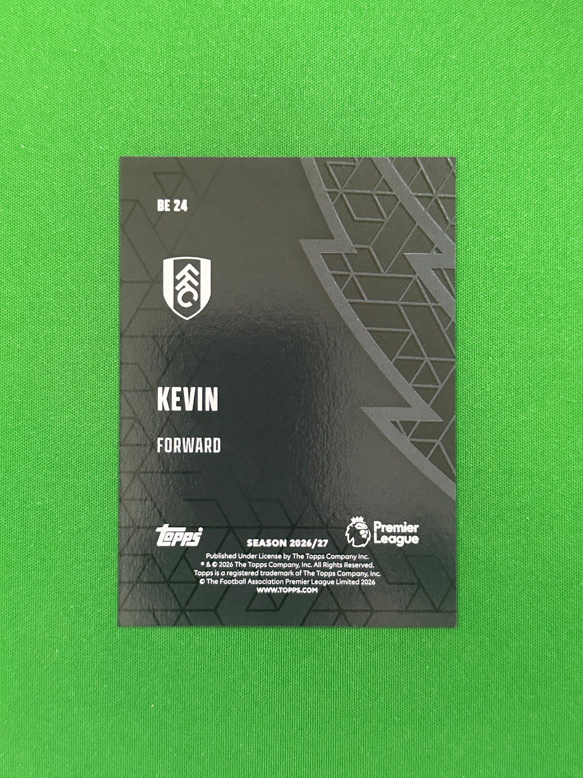 Kevin Black Edge — back