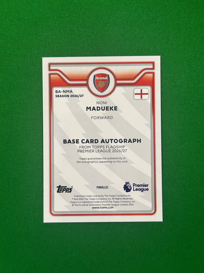 Noni Madueke Autograph Purple 099/199 — back