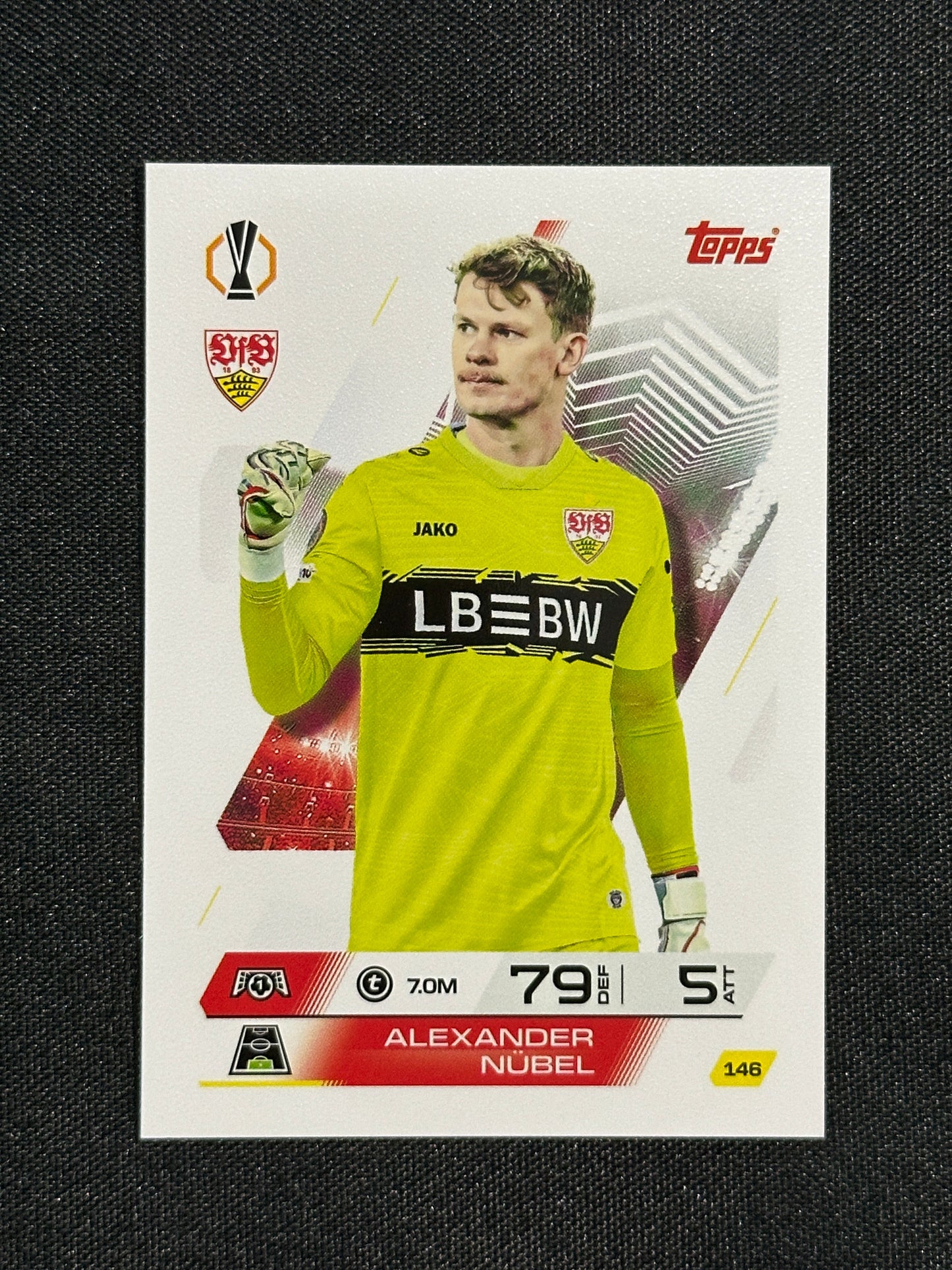 146 Alexander Nübel VfB Stuttgart Base - Topps Match Attax 2025/26