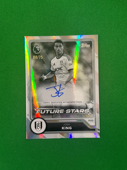 Josh King Future Stars Autograph Black and White 08/75 — front