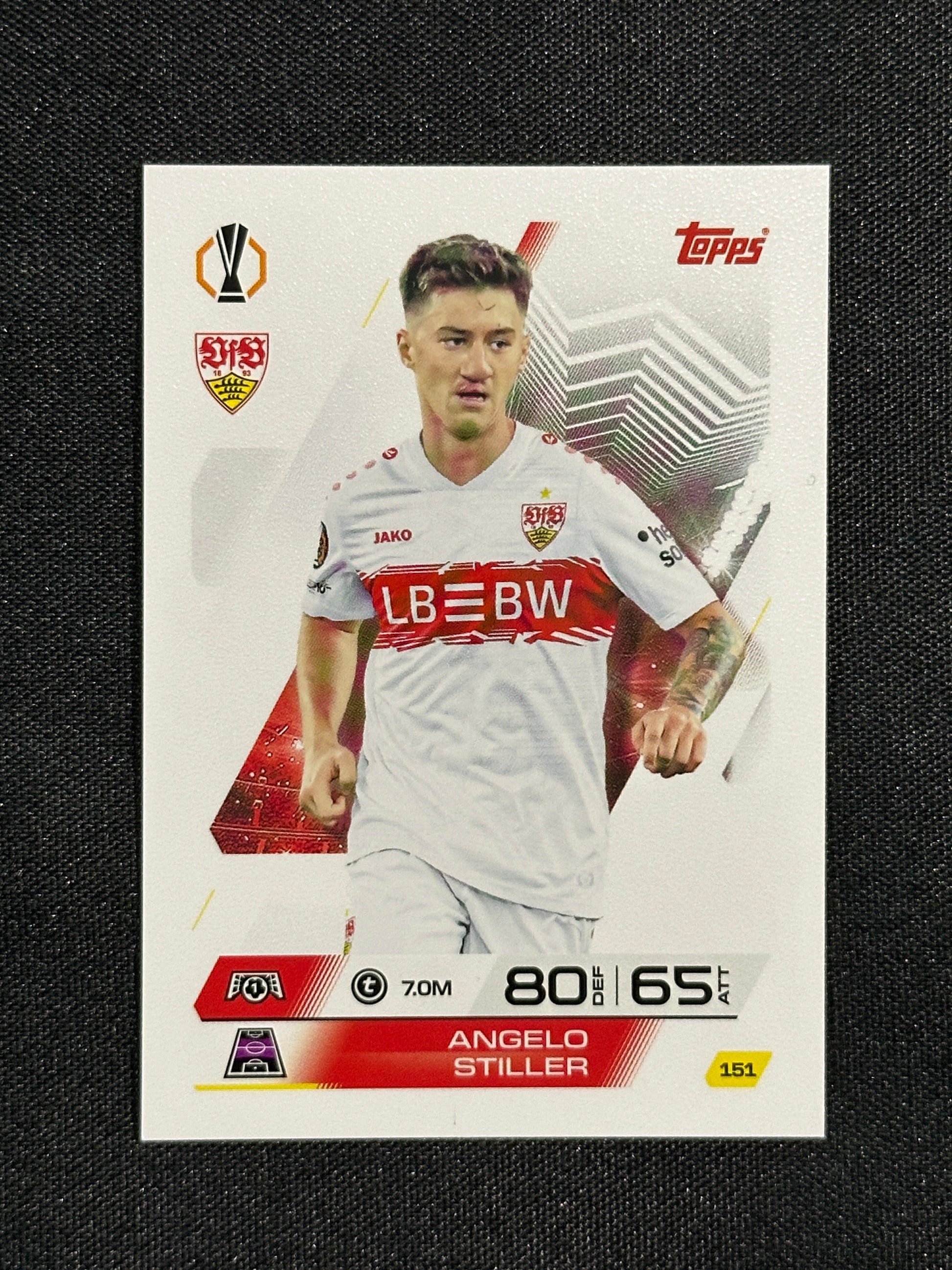 151 Angelo Stiller VfB Stuttgart Base - Topps Match Attax 2025/26
