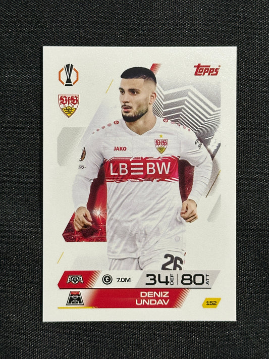 152 Deniz Undav VfB Stuttgart Base - Topps Match Attax 2025/26