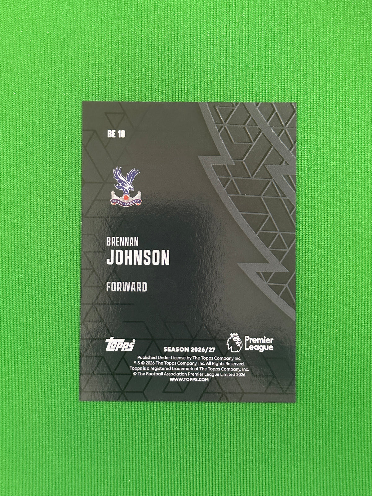 Brennan Johnson Black Edge — back