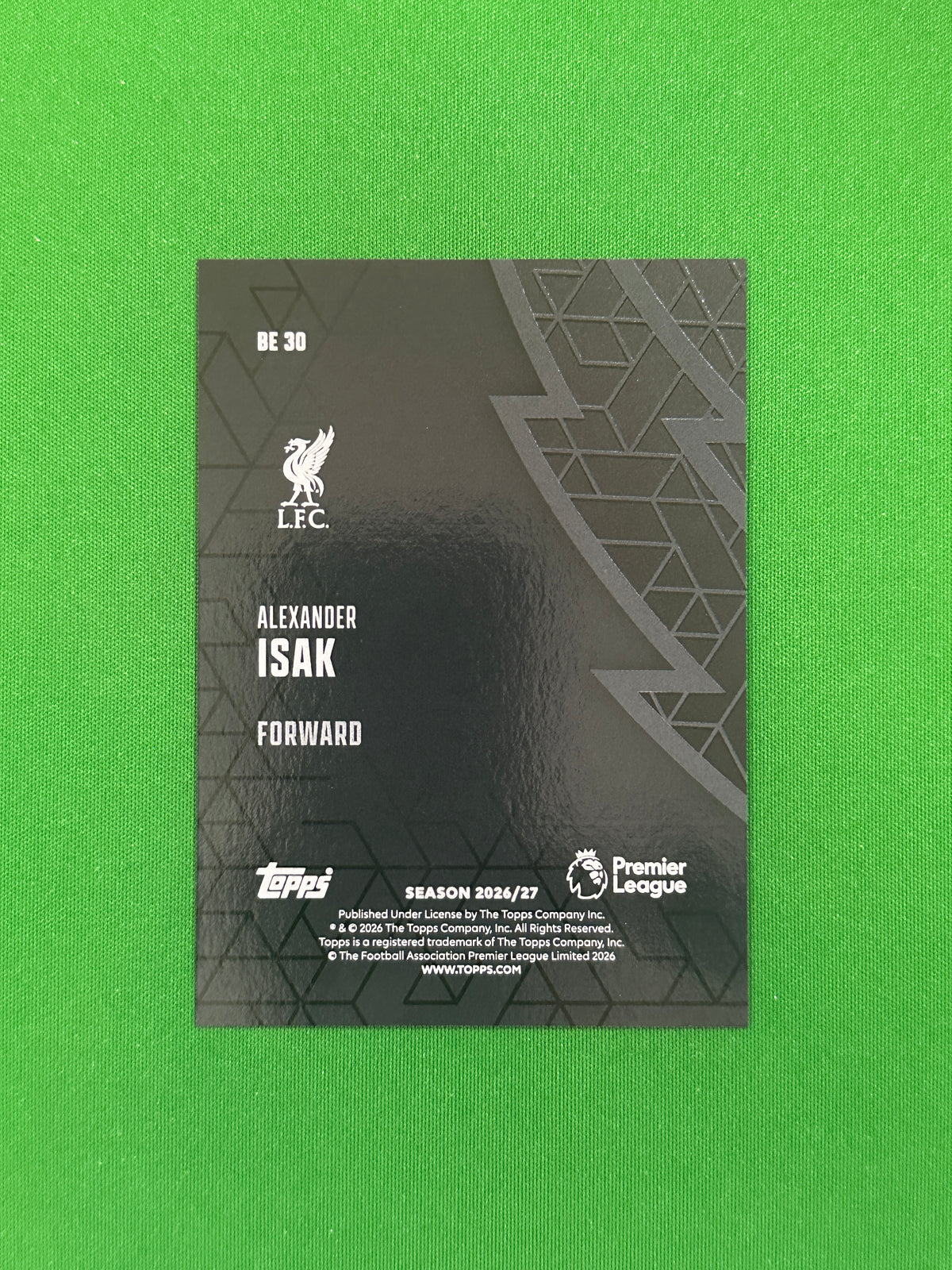 Alexander Isak Black Edge — back