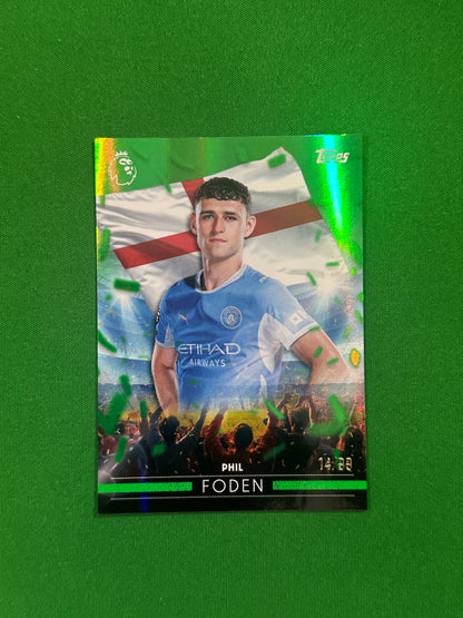Phil Foden Flying the Flag Green 14/99 — front