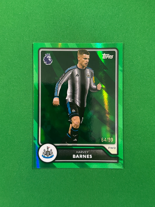 Harvey Barnes Green 64/99 — front
