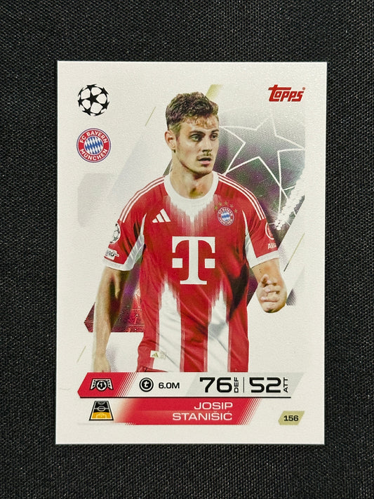 156 Josip Stanišić Bayern München Base - Topps Match Attax 2025/26
