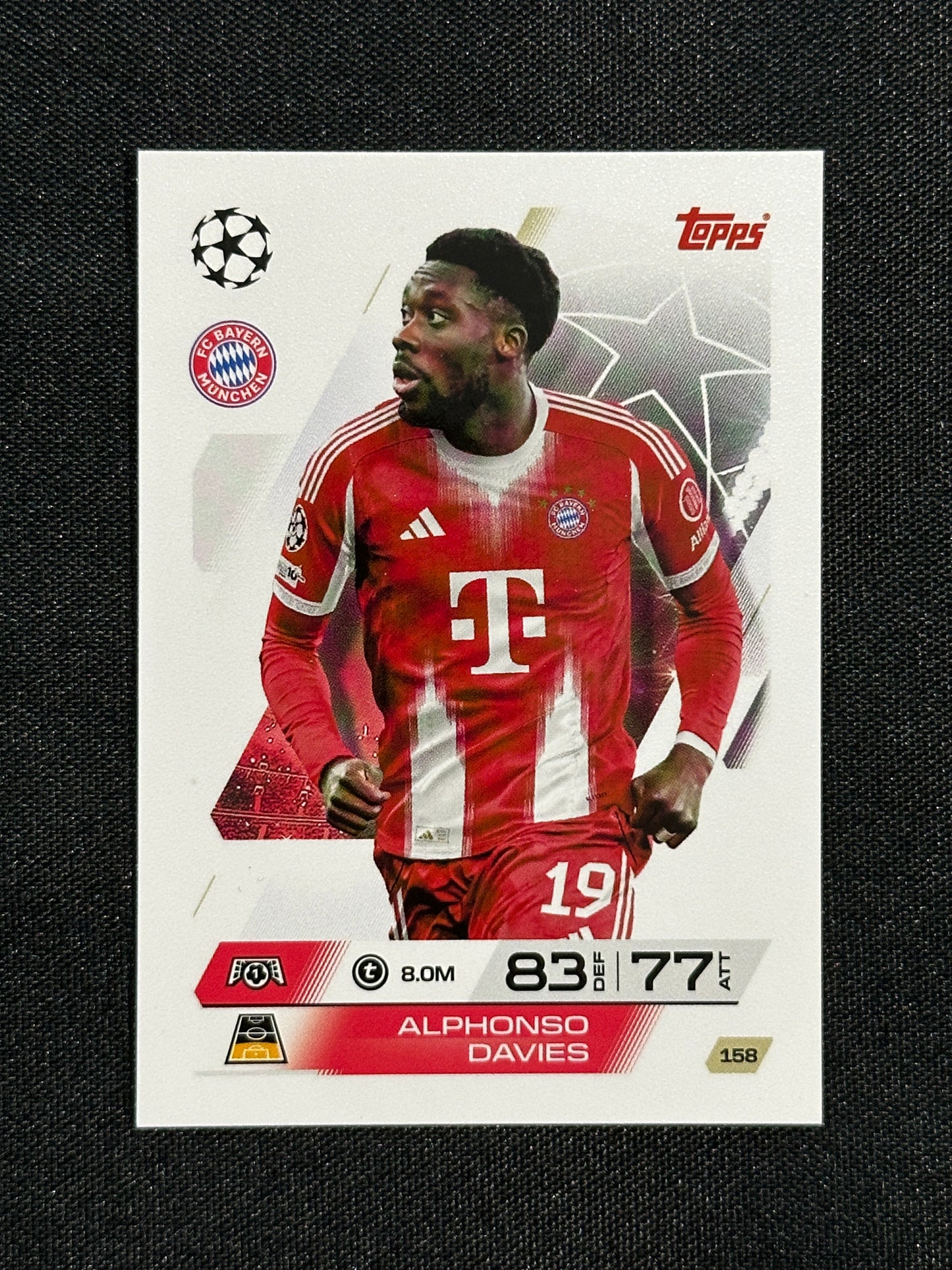 158 Alphonso Davies Bayern München Base - Topps Match Attax 2025/26