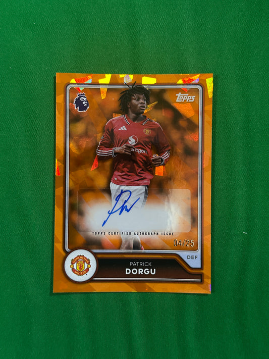Patrick Dorgu Autograph Orange 04/25 — front