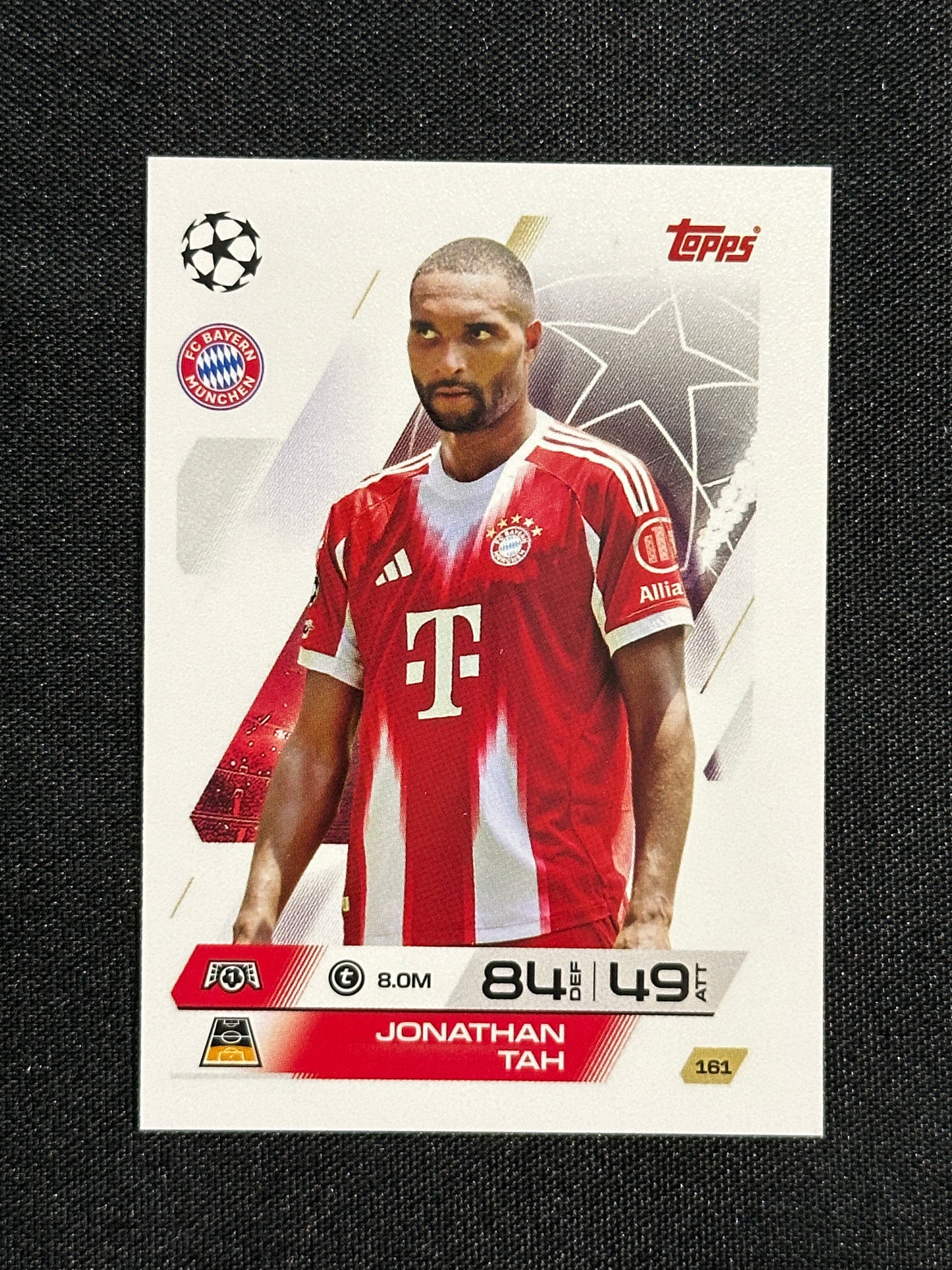 161 Jonathan Tah Bayern München Base - Topps Match Attax 2025/26