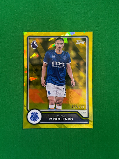 Vitalii Mykolenko Yellow 189/299 — front