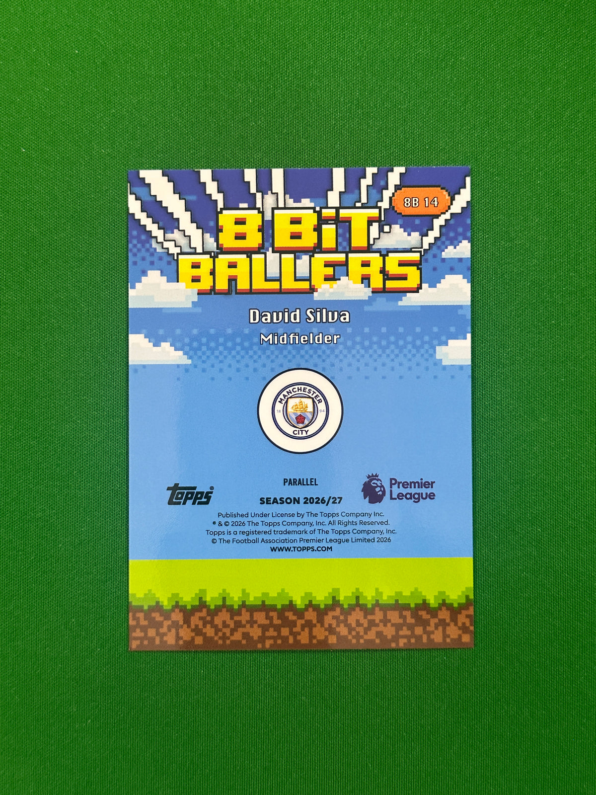 David Silva 8-Bit Ballers Gold 43/50 — back