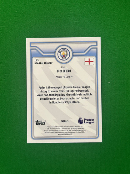 Phil Foden Green 21/99 — back