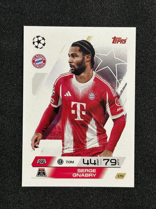 170 Serge Gnabry Bayern München Base - Topps Match Attax 2025/26