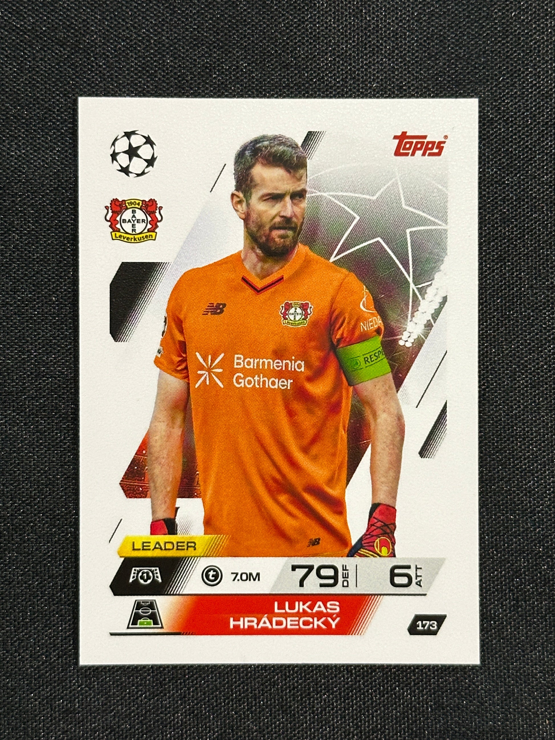 173 Lukas Hradecky Bayer Leverkusen Base - Topps Match Attax 2025/26