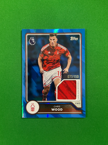 Chris Wood Relic Blue 077/150 — front
