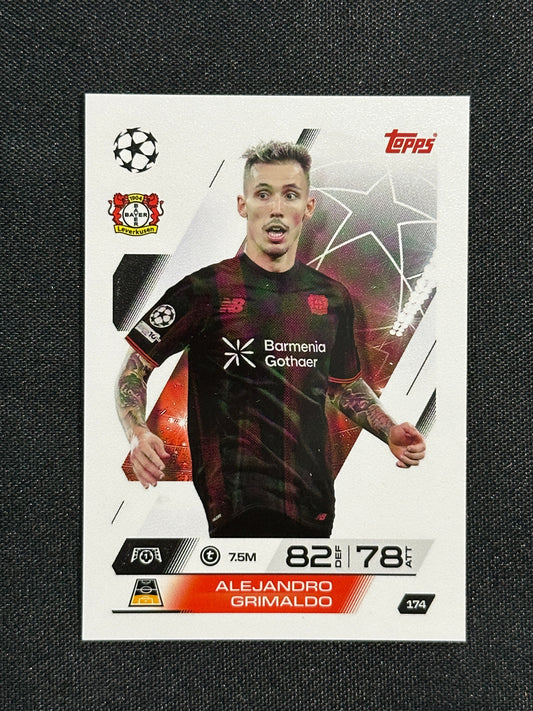 174 Alejandro Grimaldo Bayer Leverkusen Base - Topps Match Attax 2025/26