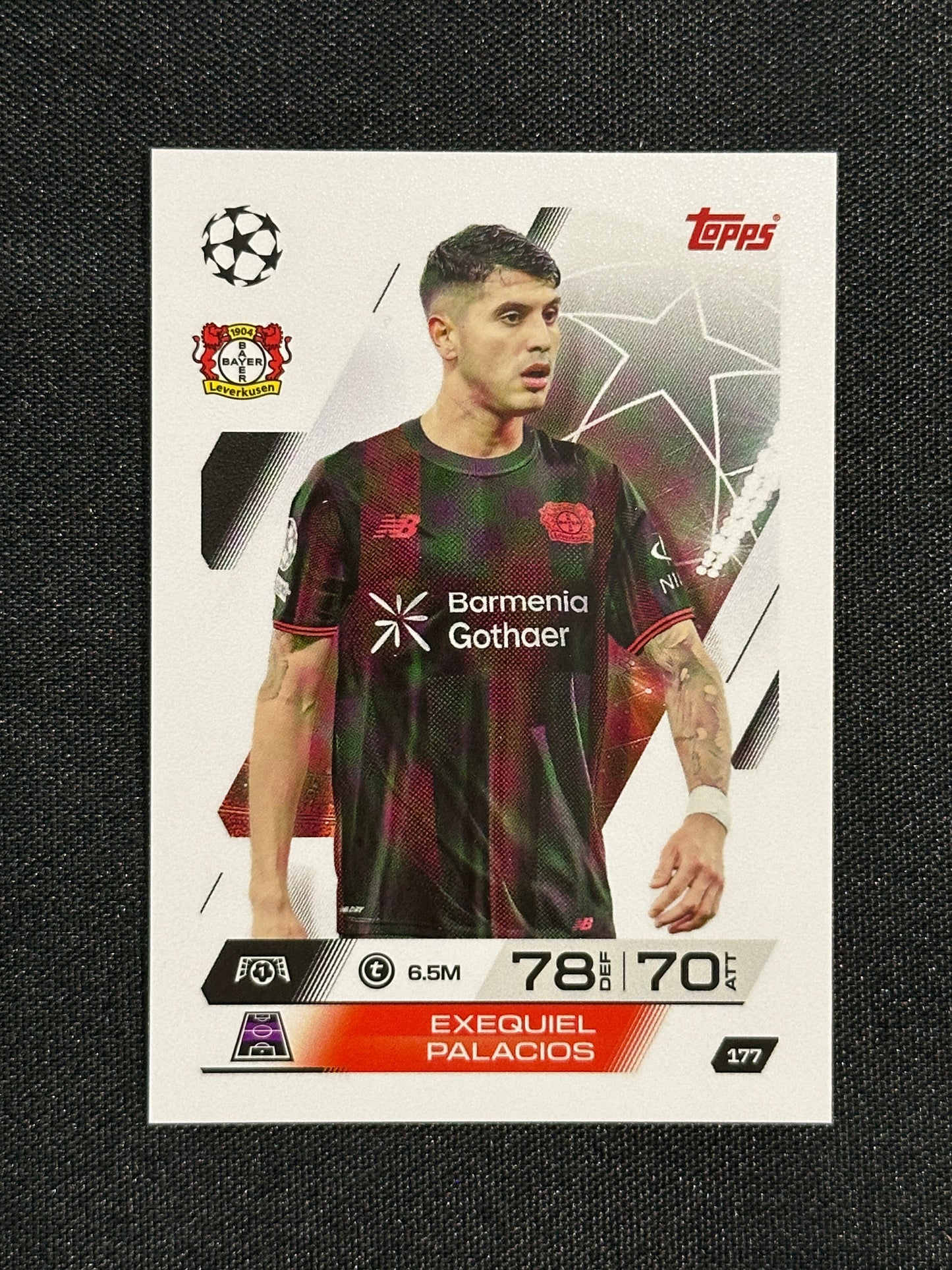 177 Exequiel Palacios Bayer Leverkusen Base - Topps Match Attax 2025/26