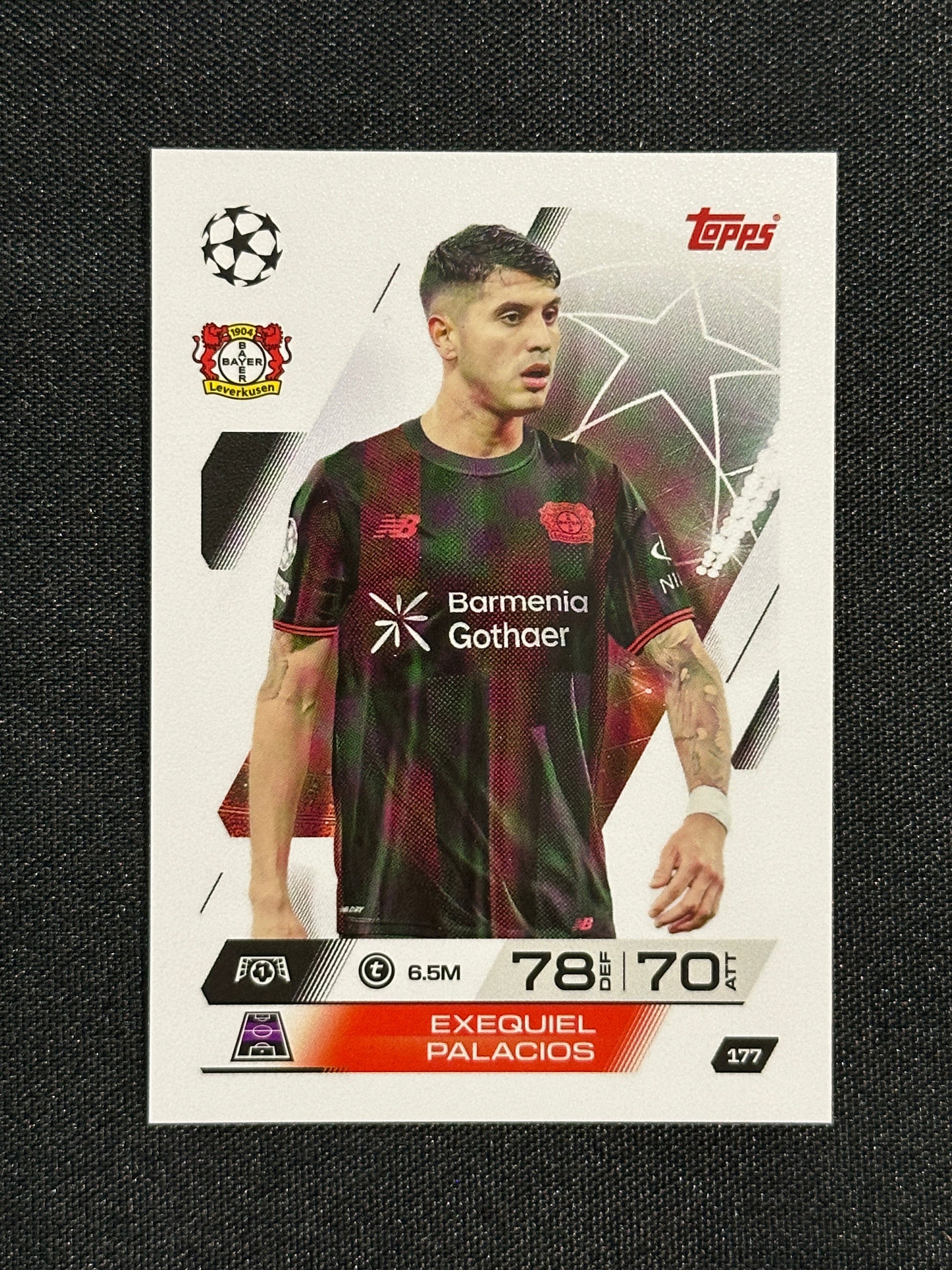 177 Exequiel Palacios Bayer Leverkusen Base - Topps Match Attax 2025/26