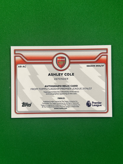 Ashley Cole Autograph Relic Gold 35/50 — back