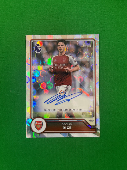 Declan Rice Autograph Netbuster 05/38 — front