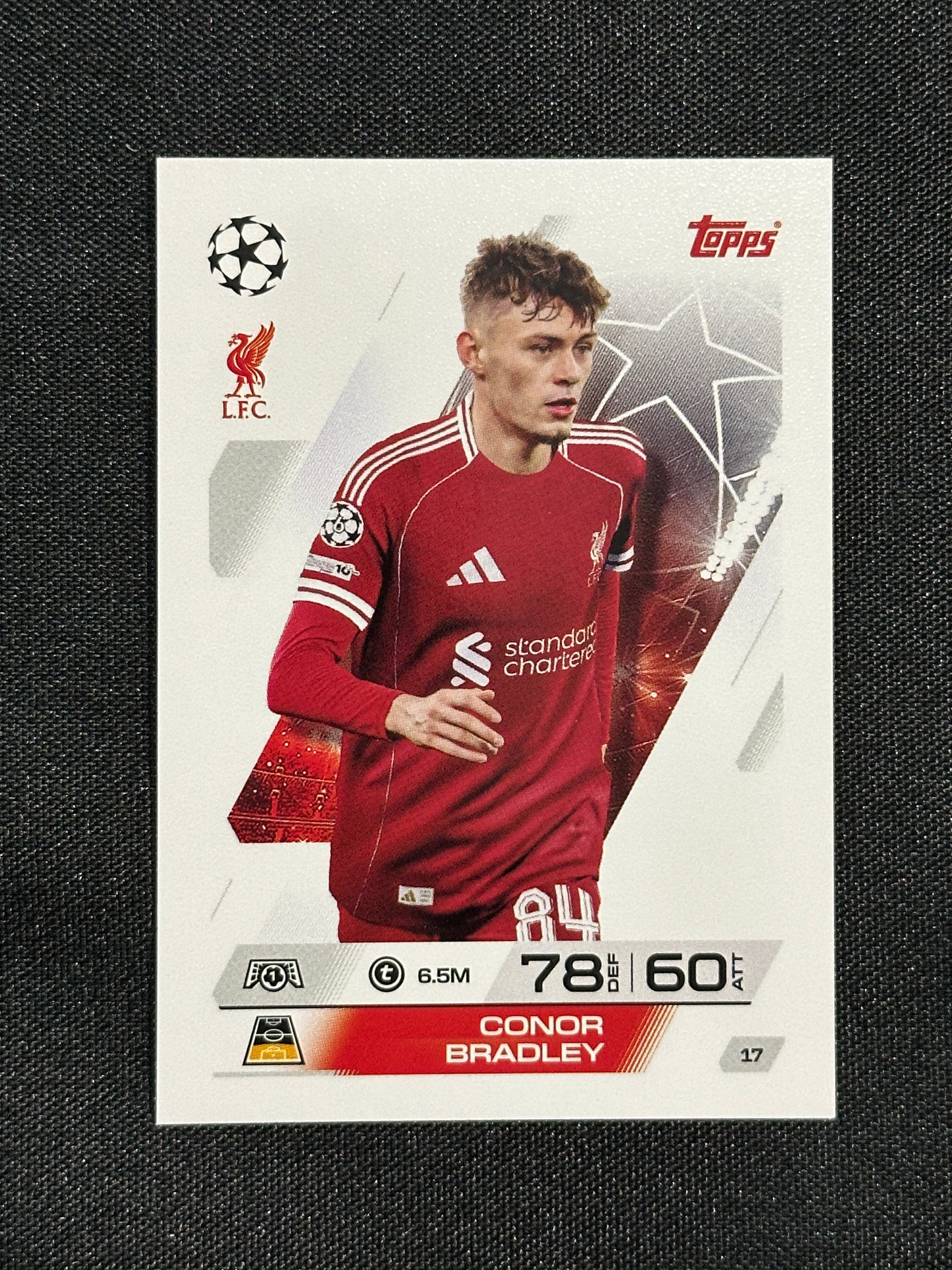 17 Conor Bradley Liverpool Base - Topps Match Attax 2025/26