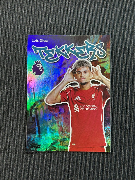 180 Luis Díaz Liverpool Tekkerz - Topps Premier League 2026