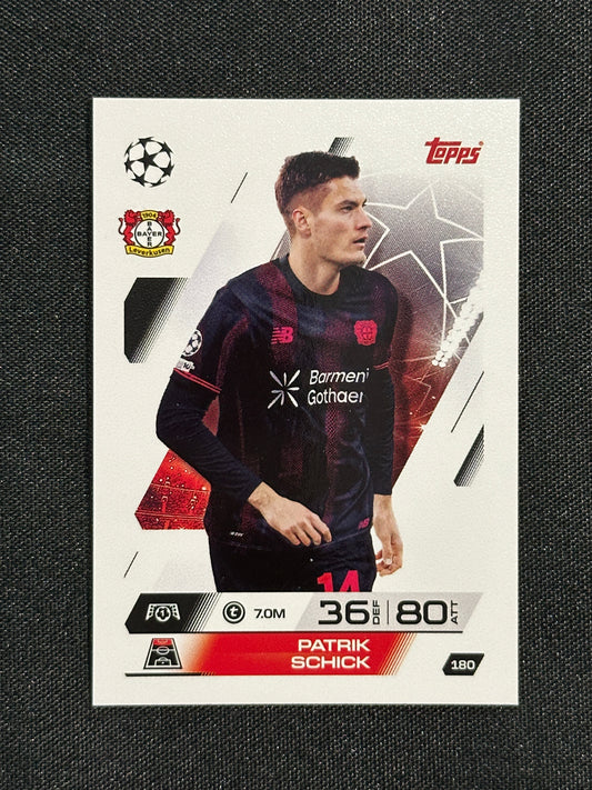 180 Patrik Schik Bayer Leverkusen Base - Topps Match Attax 2025/26