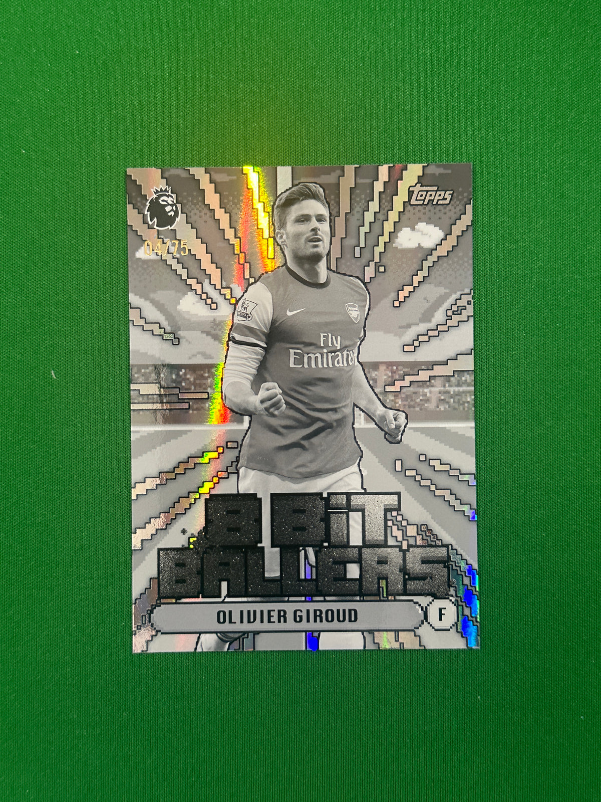 Olivier Giroud 8-Bit Ballers Black and White 04/75 — front