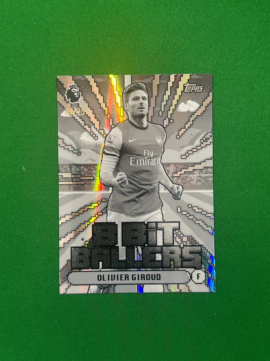 Olivier Giroud 8-Bit Ballers Black and White 04/75 — front