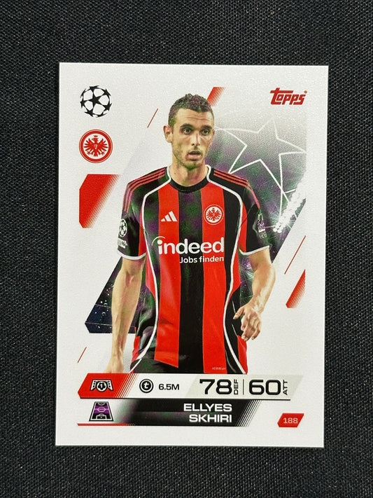 188 Ellyes Skhiri Eintracht Frankfurt Base - Topps Match Attax 2025/26