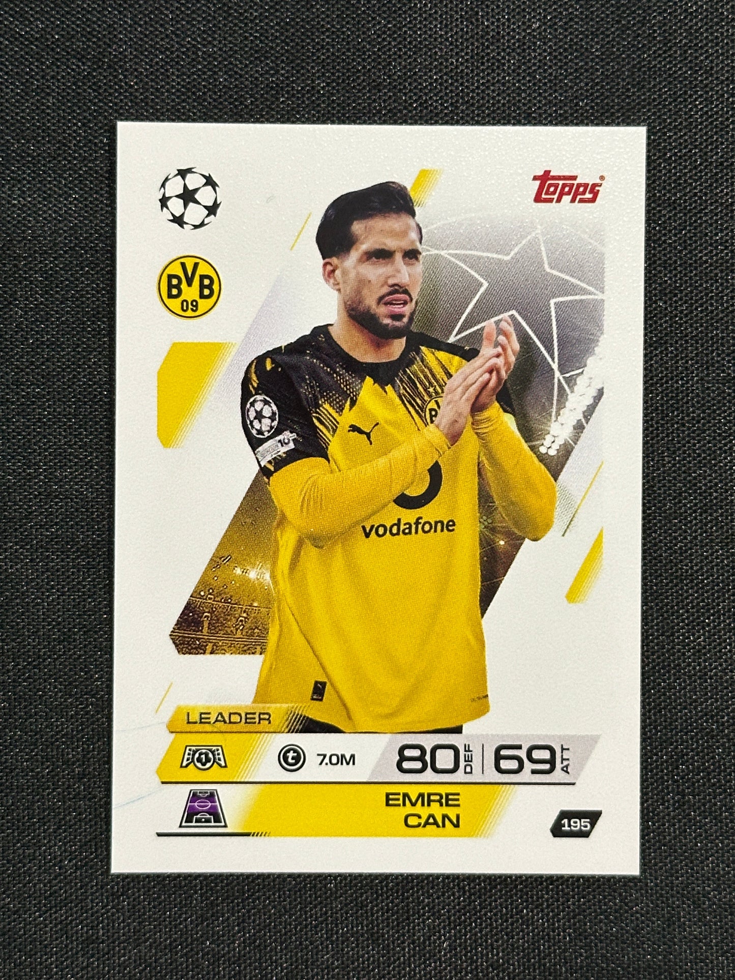 195 Emre Can Borussia Dortmund Base - Topps Match Attax 2025/26