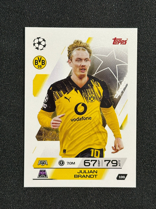 196 Julian Brandt Borussia Dortmund Base - Topps Match Attax 2025/26